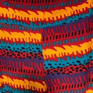 LuLaRoe Leggings Retro Design Tall & Curvy